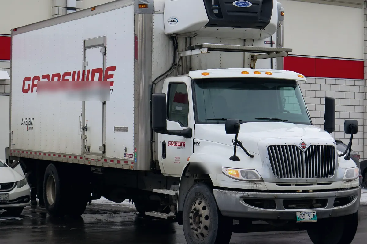 Expedited Delivery support with a box truck close-up