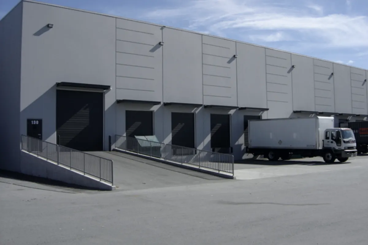 Local Delivery service at a commercial loading dock